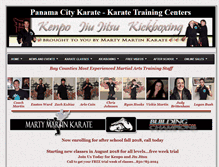 Tablet Screenshot of panamacitykarate.com